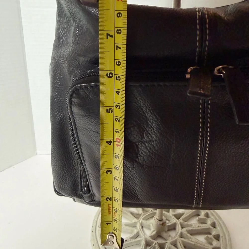 Black Leather Shoulder Bag
